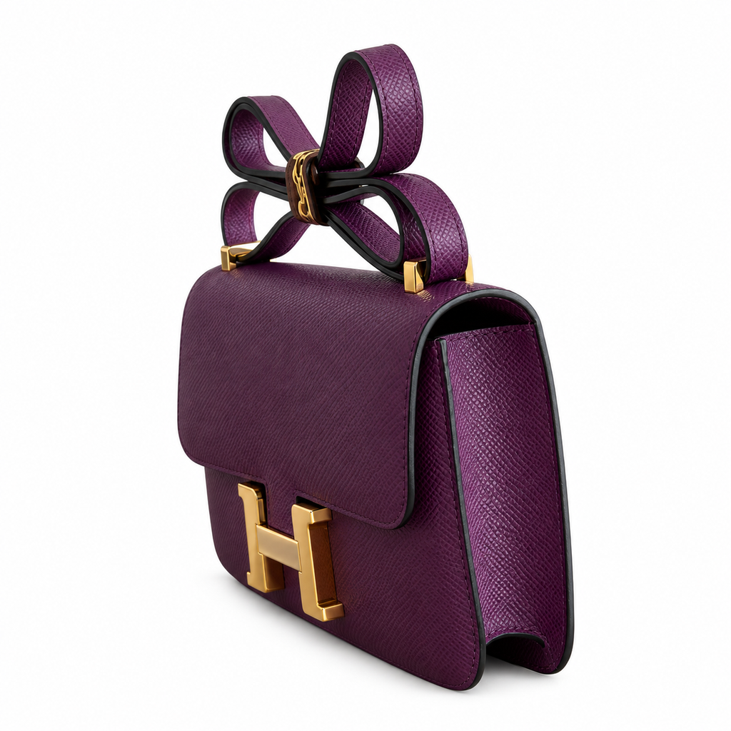 Hermès Constance 26 Cassis Epsom Gold HW