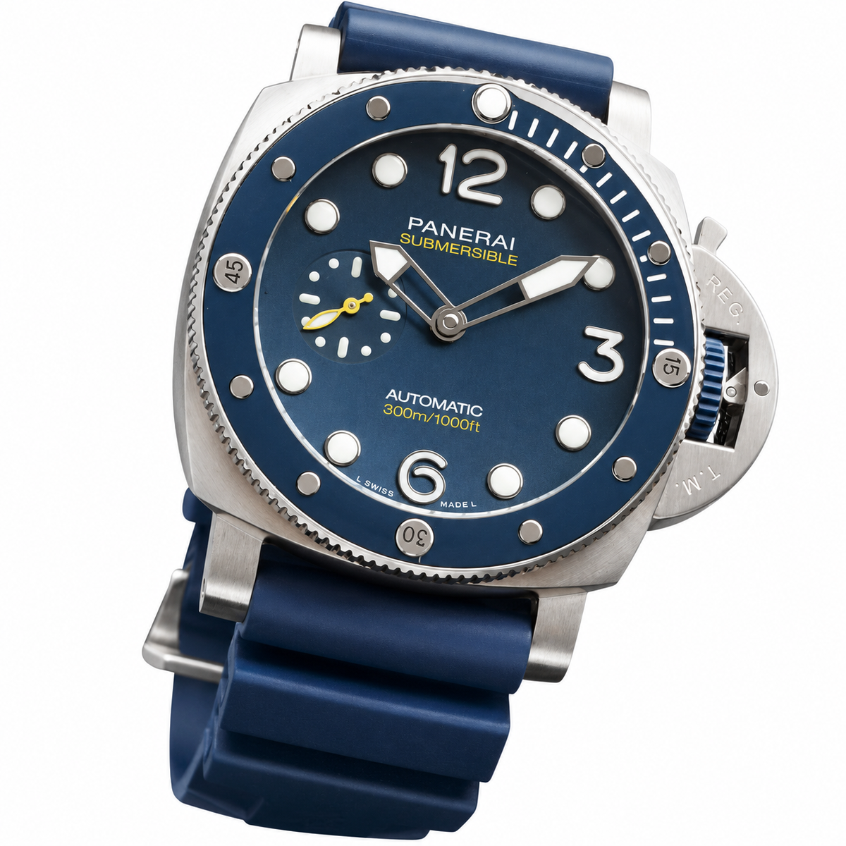 Panerai Luminor Due Automatic 42mm Men's Steel Watch Blue Dial