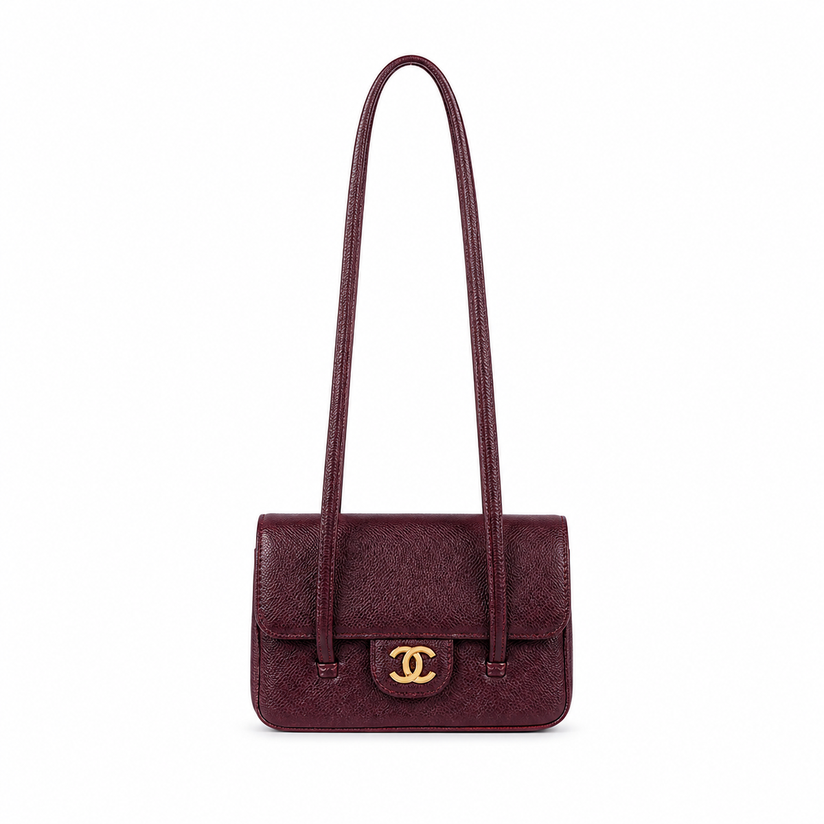 Chanel Classic Quilted Mini Flap Bag | CC Turn-Lock Chain Strap — 17cm