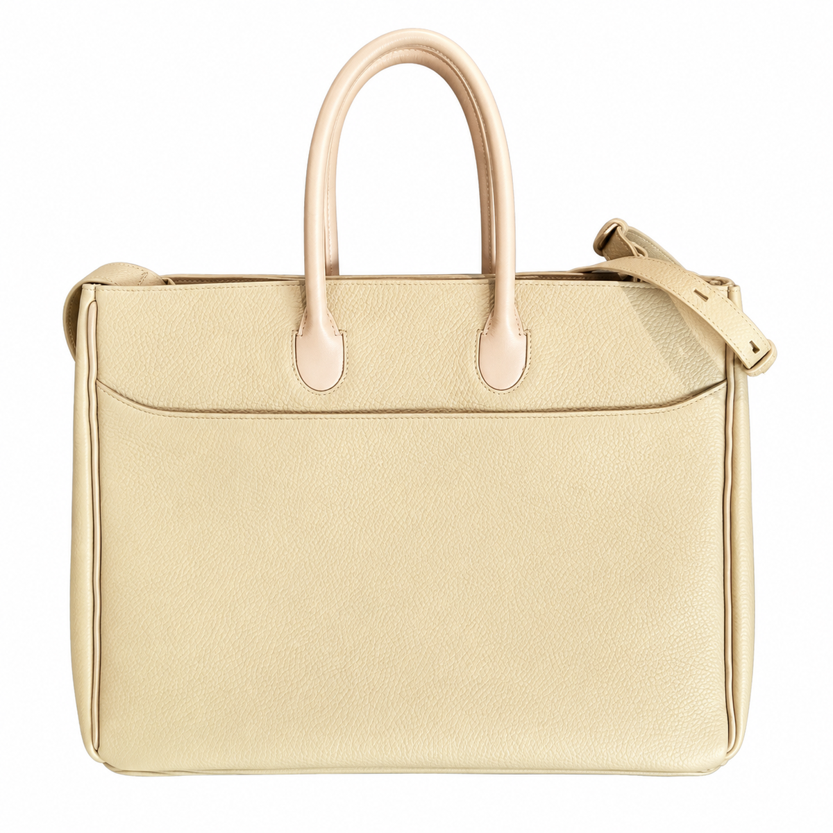 Burberry Cream Poise Textured Tote Bag