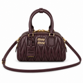 Miu Miu Noir Top-Handle Crossbody Mini Bag