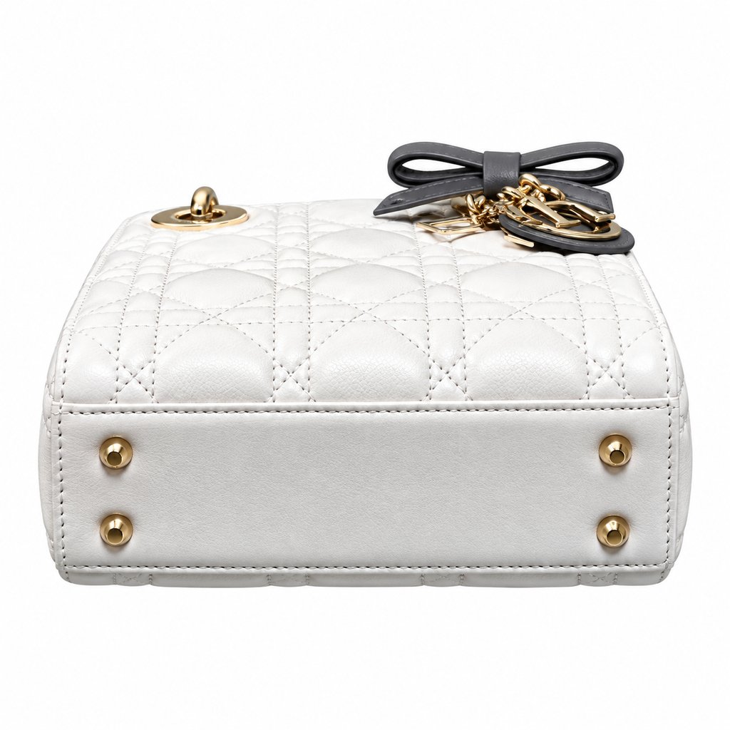 Dior Cannage Quilted Upright Mini Bag 17cm