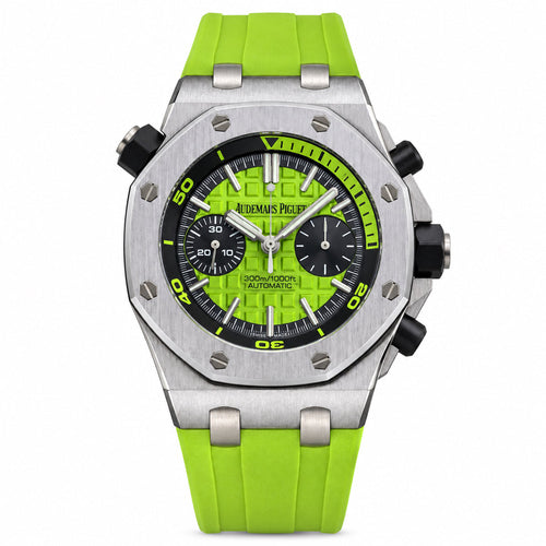 Audemars Piguet Royal Oak Offshore Diver Chronograph Green Dial Rubber Strap
