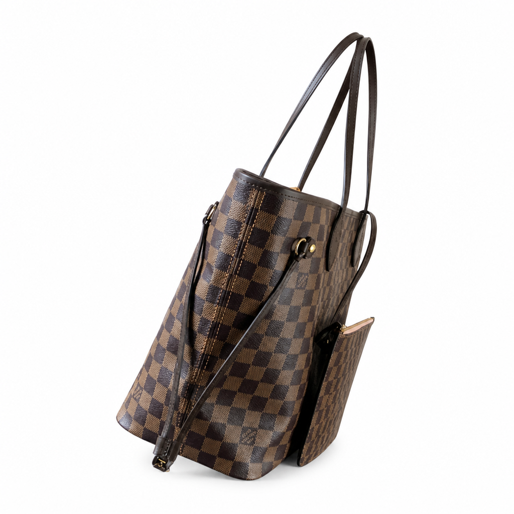 Louis Vuitton Neverfull MM Damier Ebene Tote