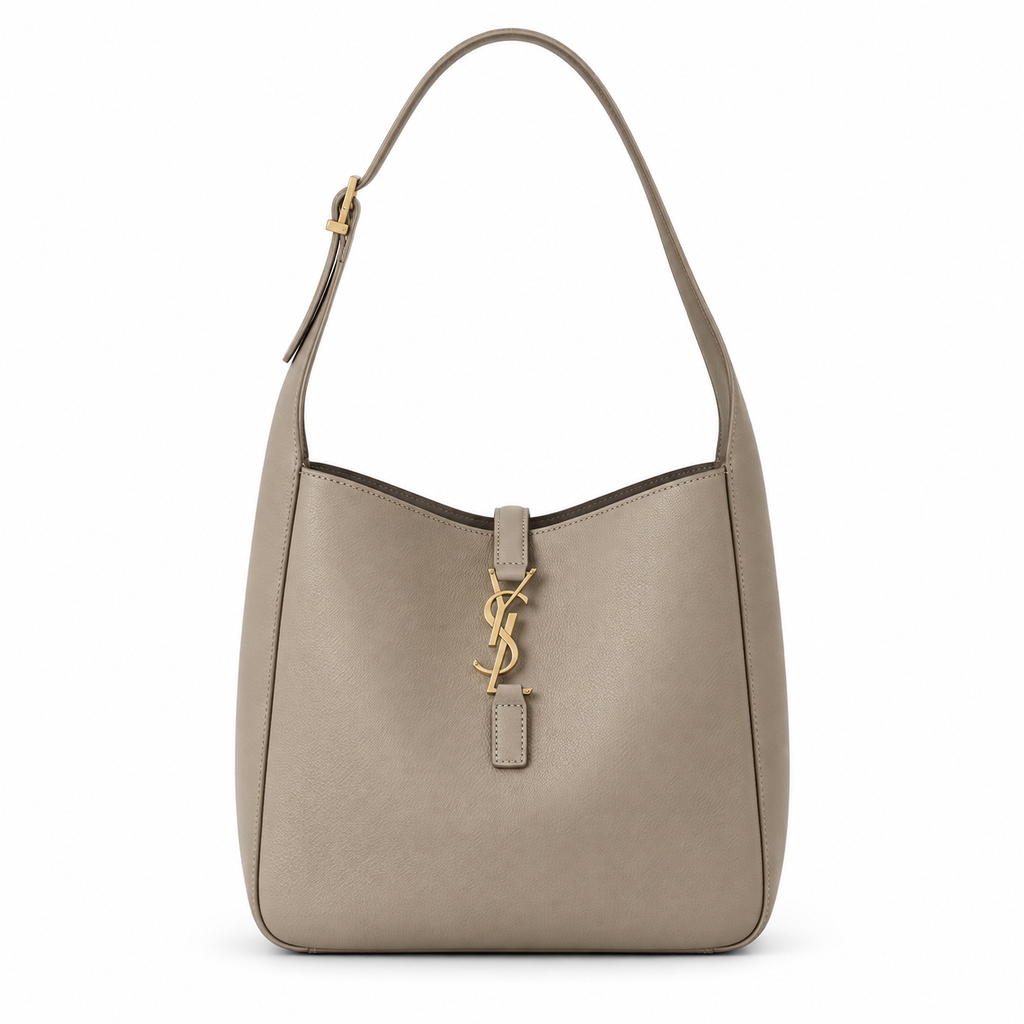 Saint Laurent YSL Le 5 à 7 Hobo – Taupe Gold