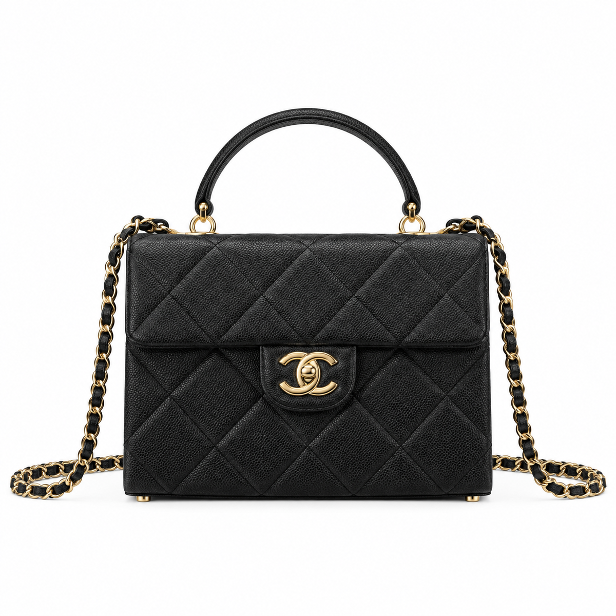 Chanel Quilted Mini Box Flap Bag 16×21×9.5cm