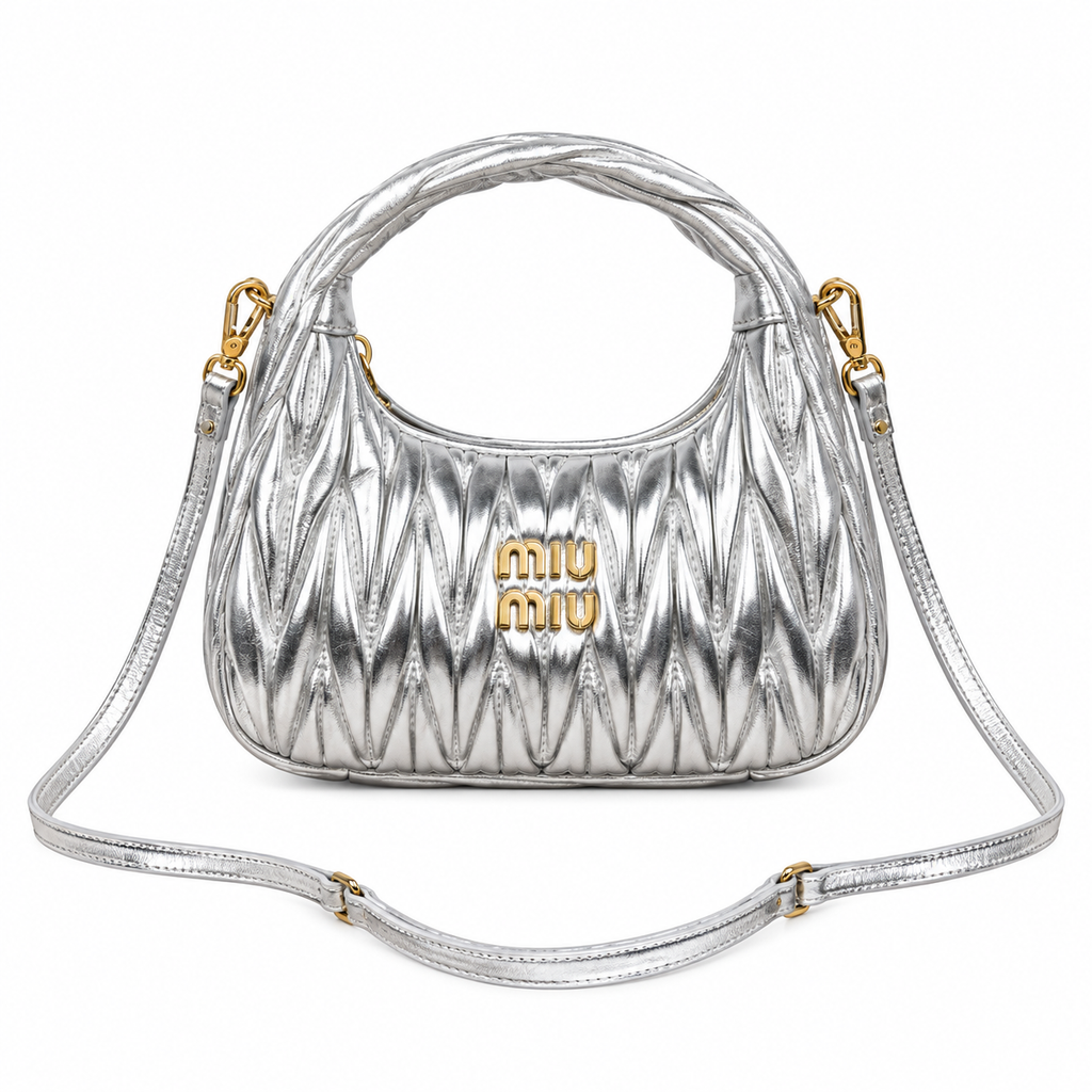 Miu Miu Matelassé Leather Soft-Fold Crossbody Bag