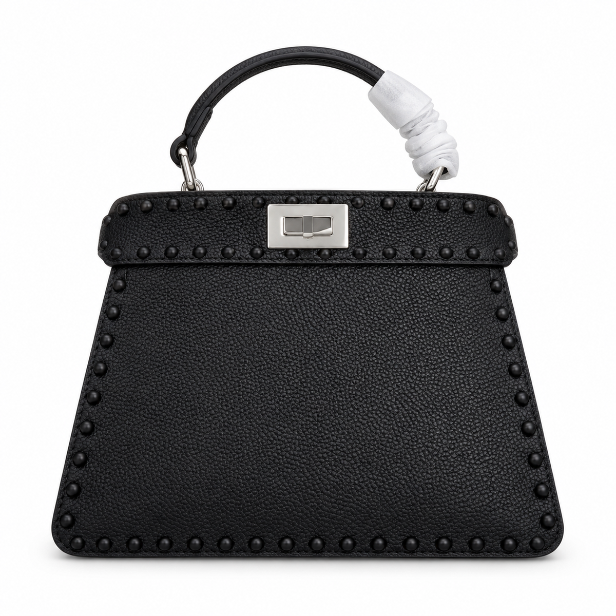 Fendi FF Logo Leather Camera Crossbody Bag 29x24.5x10cm
