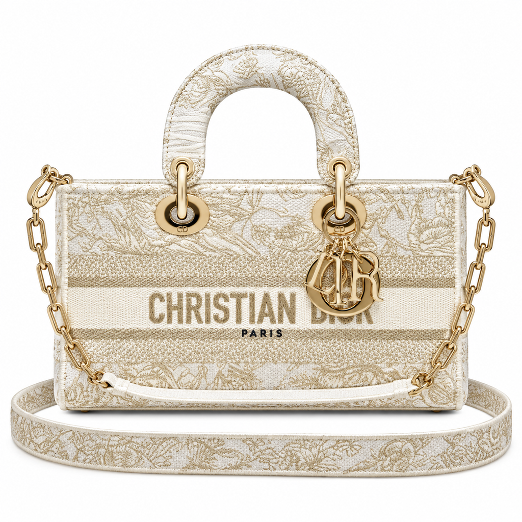Dior Cannage Quilted Evening Top Handle Bag 26cm