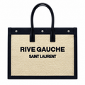 Saint Laurent Rive Gauche Large Tote Bag in Natural