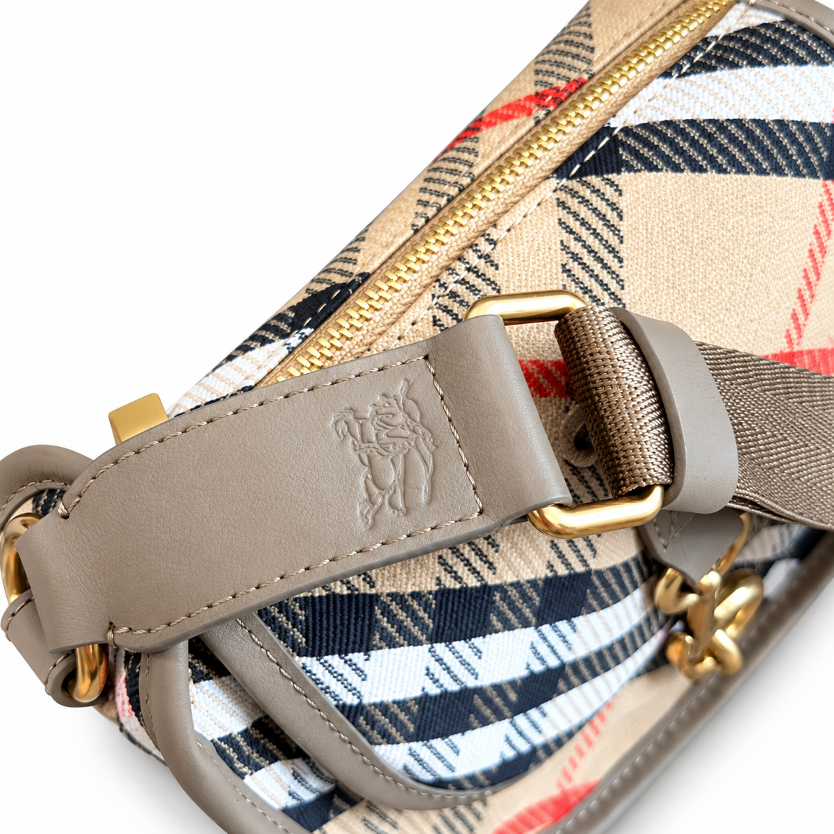 Burberry Heritage Check Compact Crossbody Bag