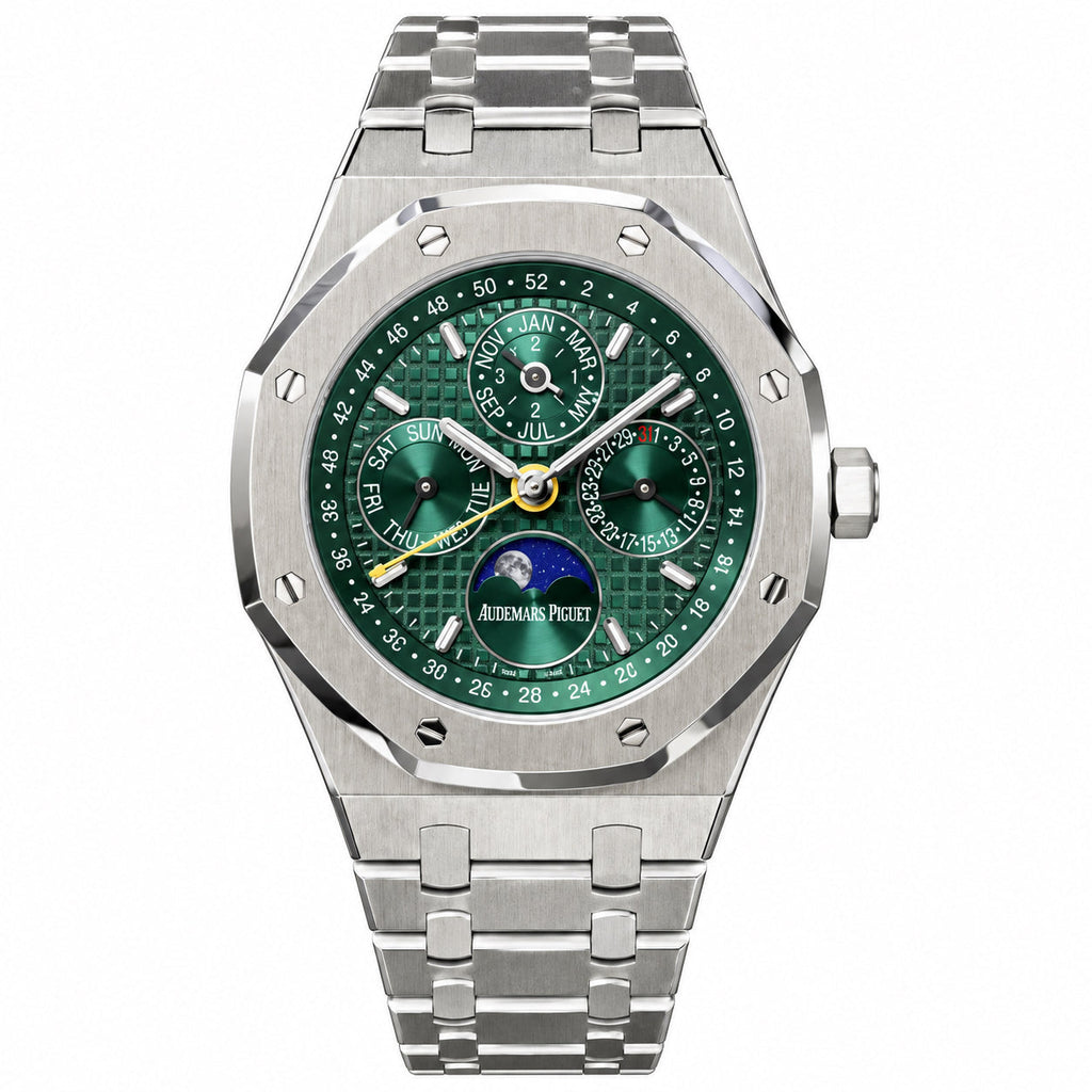 Audemars Piguet Royal Oak Perpetual Calendar Moon Phase Steel Green
