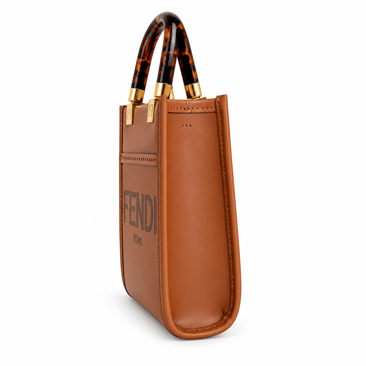 Fendi FF Logo Clutch Bag 6.5×13cm | Luxury Italian Leather Wristlet
