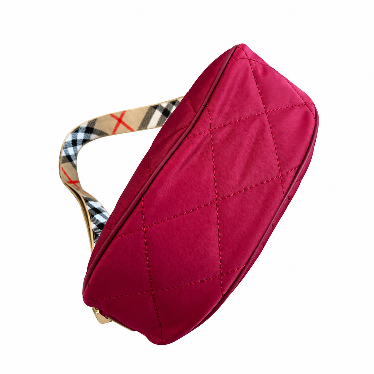 Burberry Berry Quilted Crescent Shoulder Bag