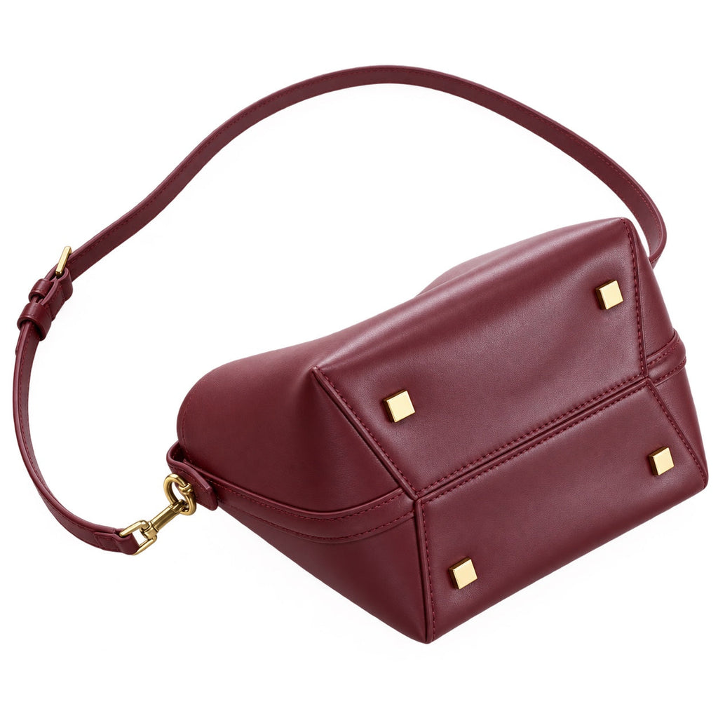 YSL Le 37 Bucket Bag – Burgundy Smooth Leather