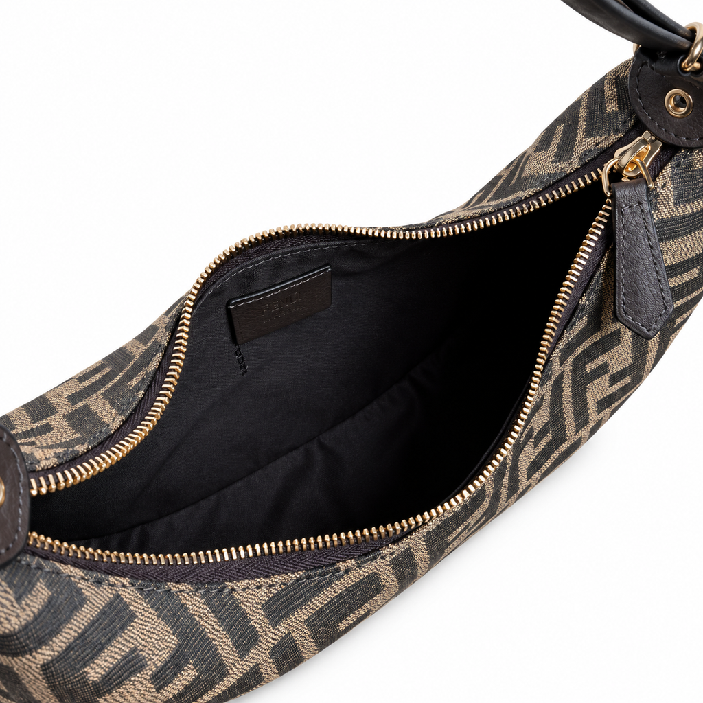 Fendi Fendigraphy Hobo Bag – FF Jacquard Crescent Shoulder Bag