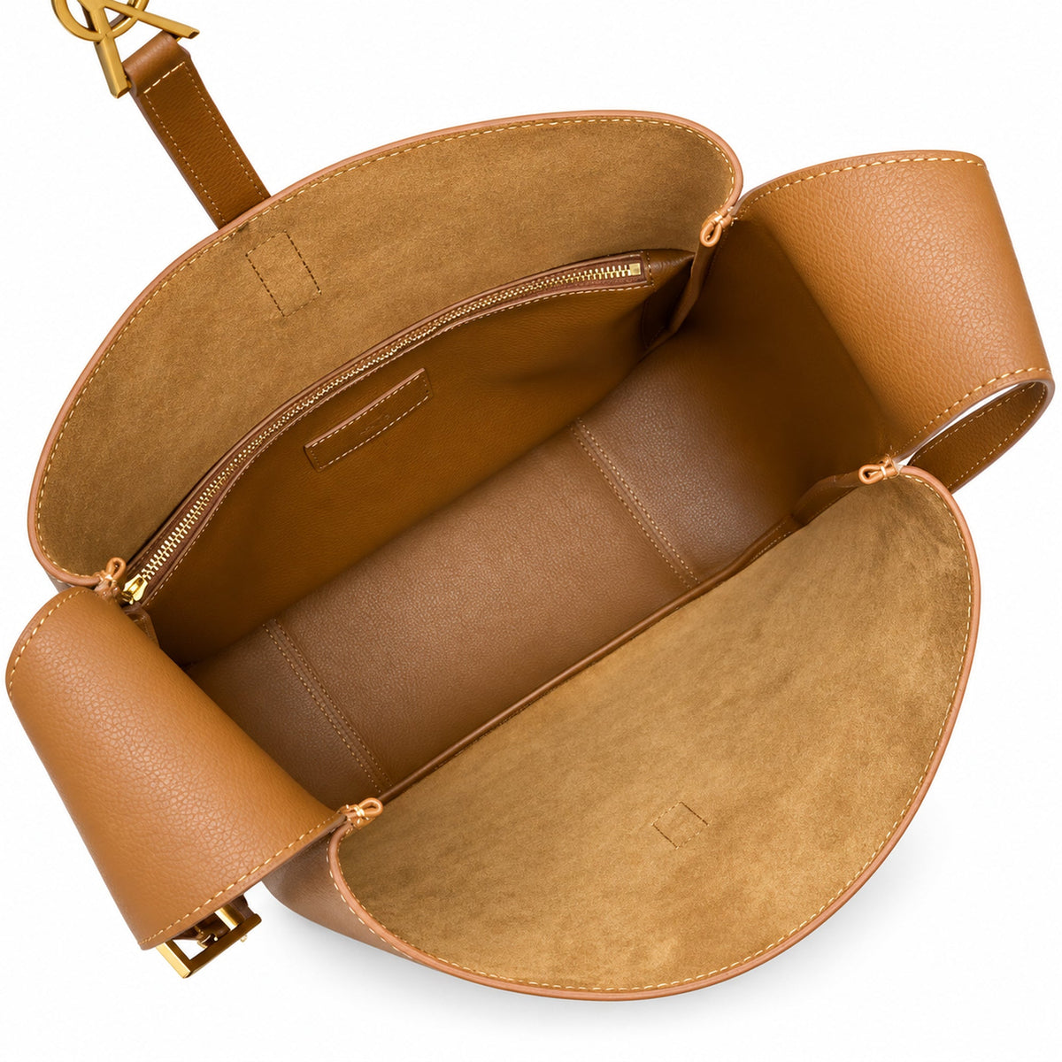 YSL Saint Laurent Le 5 à 7 Large Hobo Bag Camel