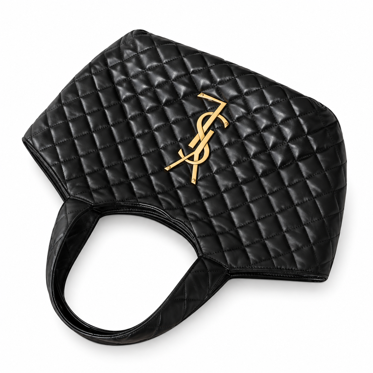 Saint Laurent YSL Icare Maxi Tote – Black Quilted Leather