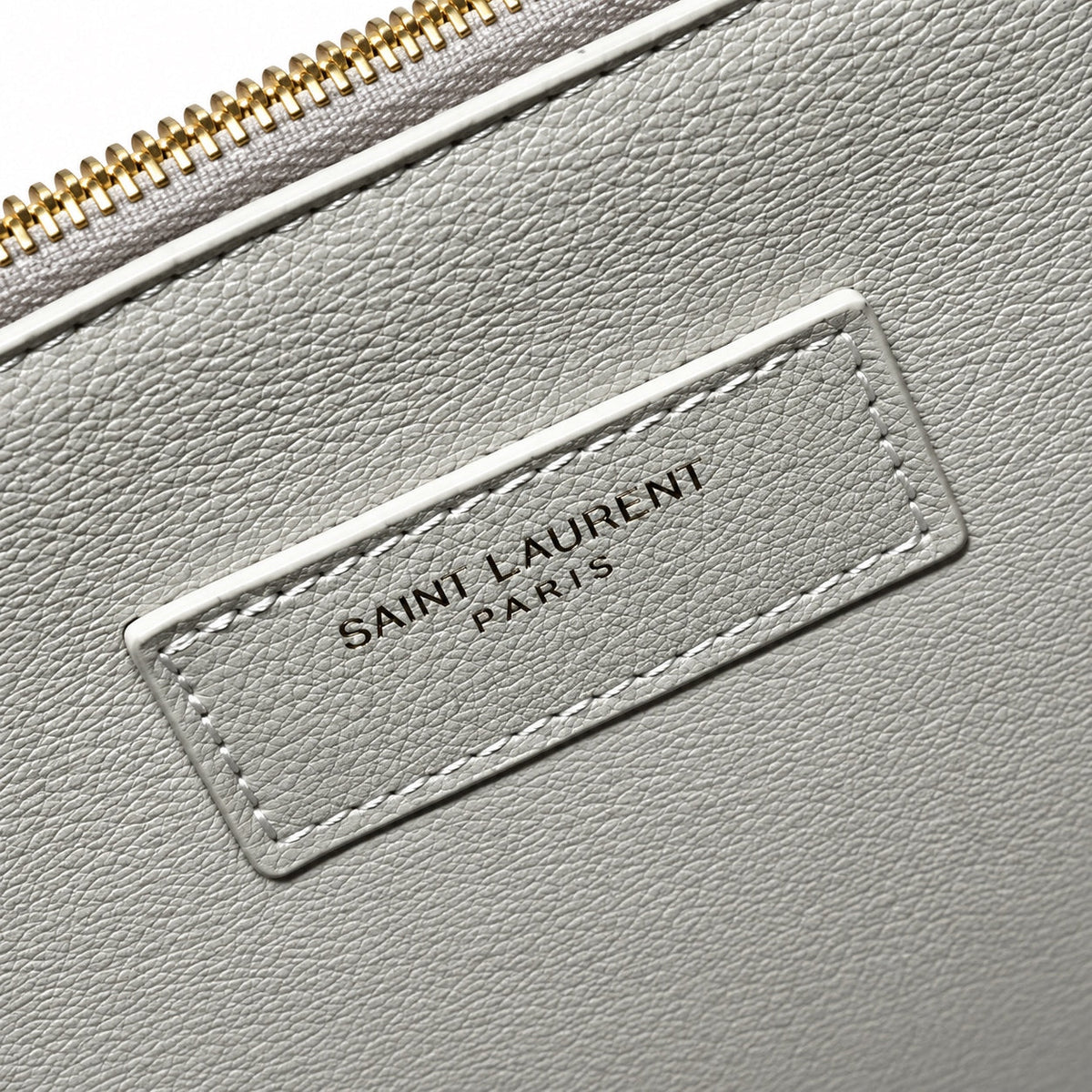 Saint Laurent Le 5 À 7 Leather Hobo Bag – White