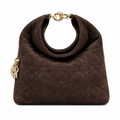 Dior Cannage Quilted Structured Tote Bag 24cm