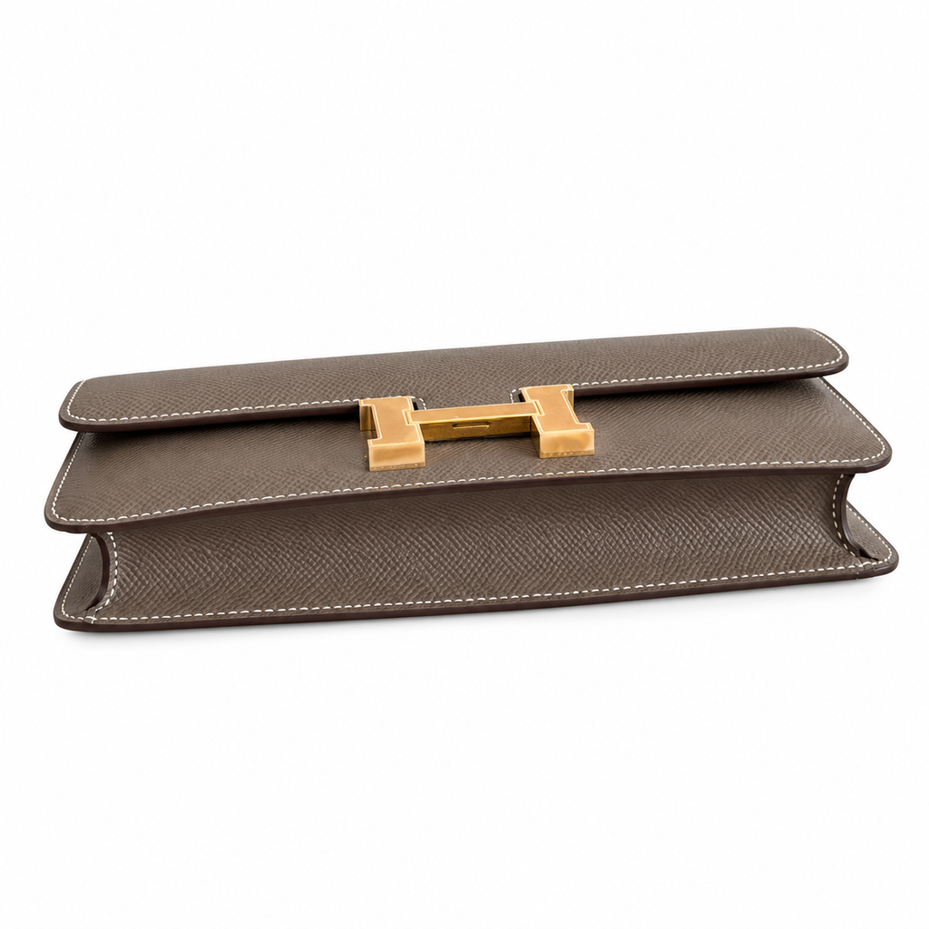 Hermès Lindy 26cm Crossbody Bag – Elephant Grey & Gold | Understated Luxury