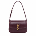 Saint Laurent YSL Solferino Shoulder Bag – Burgundy Leather
