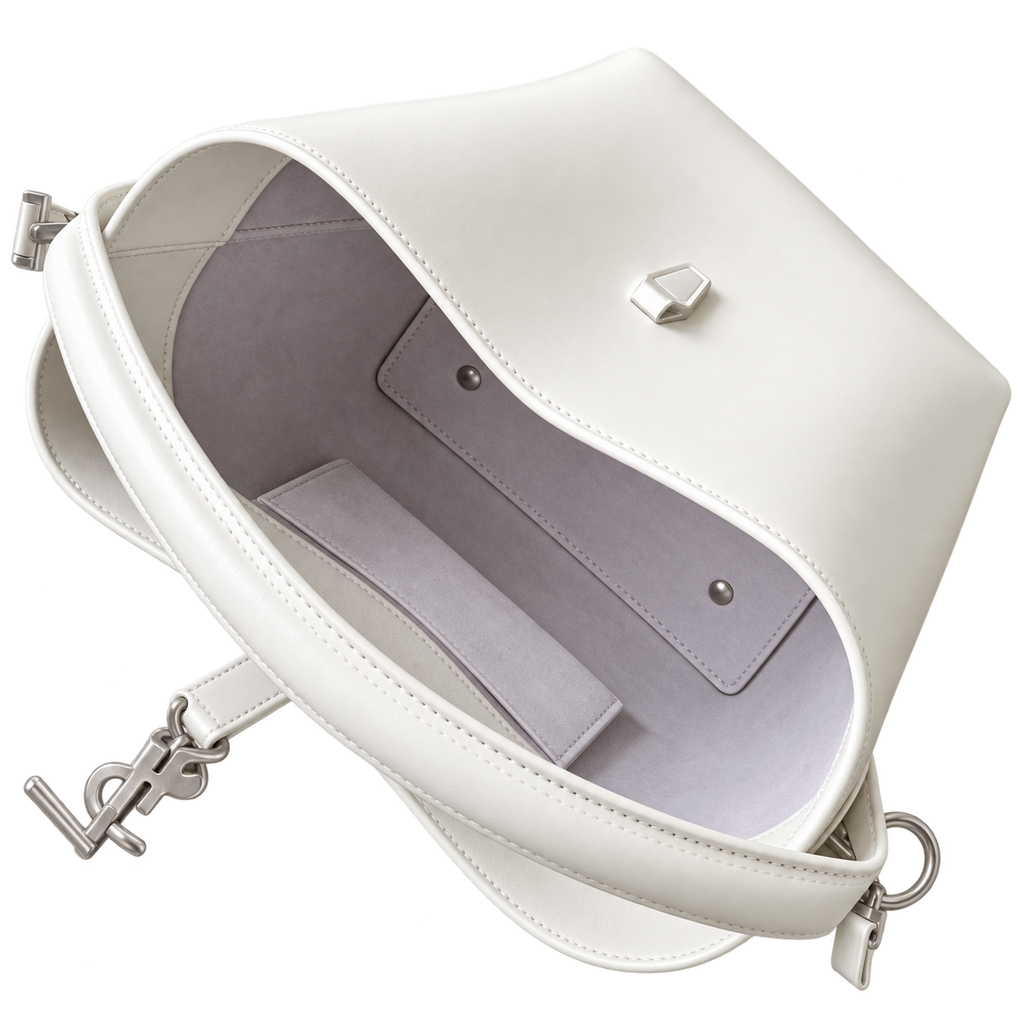 YSL Le 37 Bucket Bag – White Smooth Leather