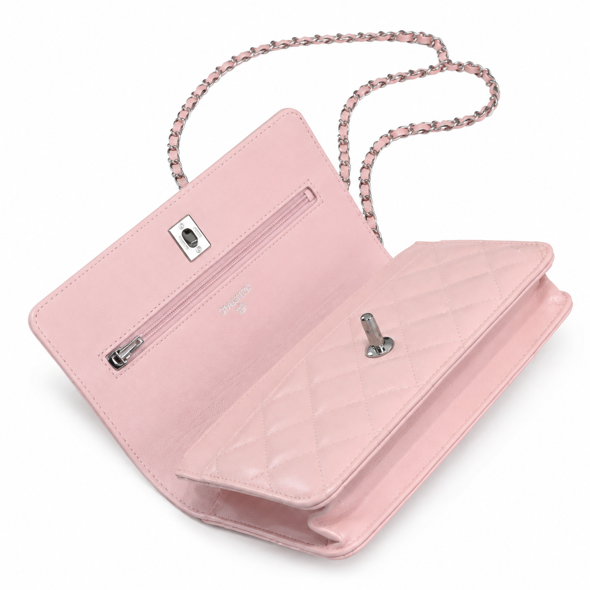 Chanel Quilted Leather Slim Flat Envelope Crossbody