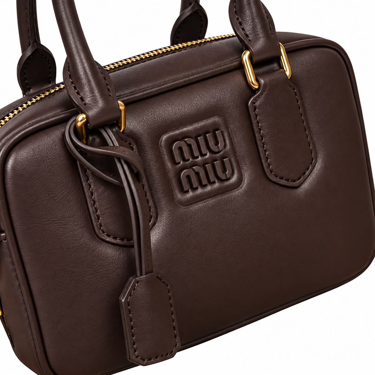 Miu Miu Convertible Leather Bag 19×13×6 cm