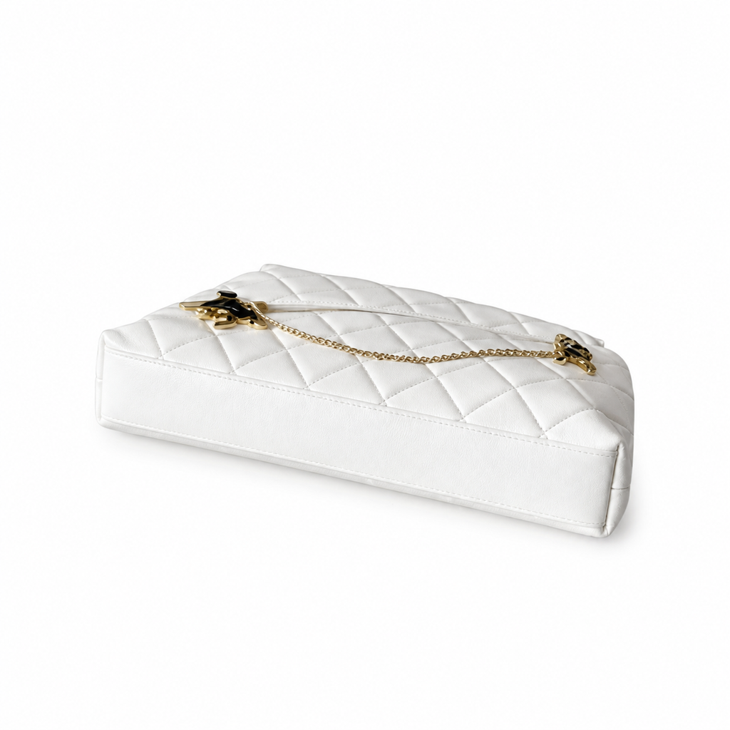 Chanel Classic Quilted Large Flap Bag | CC Hardware & Gold Chain — 29cm
