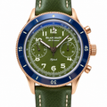 Blancpain Air Command Flyback Chronograph Rose Gold Green Watch