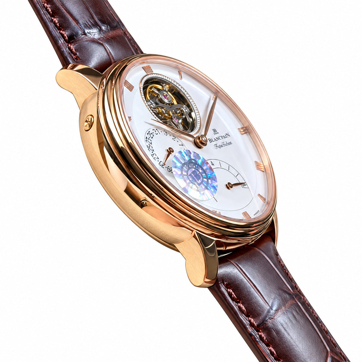Blancpain Villeret Tourbillon – Rose Gold White Enamel Dial Power Reserve Swiss Manual