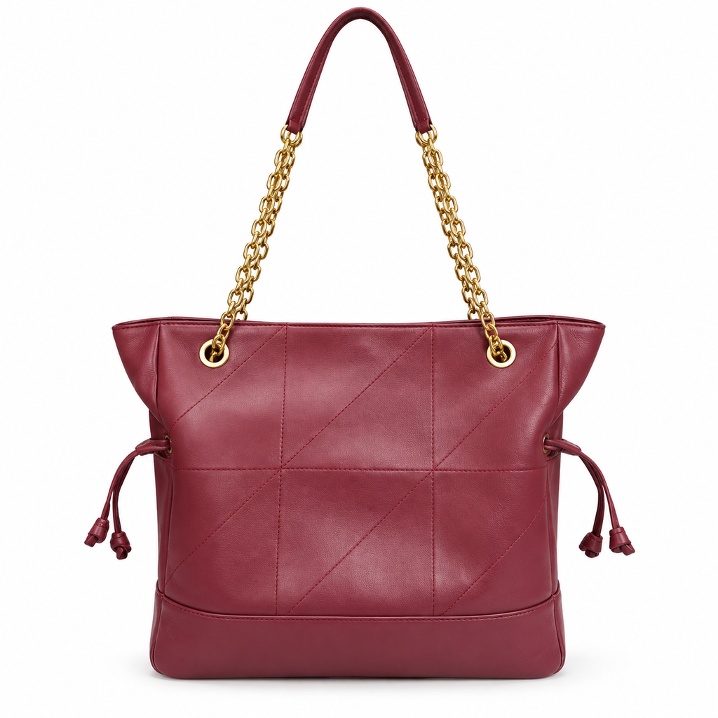 YSL Jamie Tote Bag Burgundy