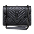 Saint Laurent YSL Envelope Medium – Black on Black