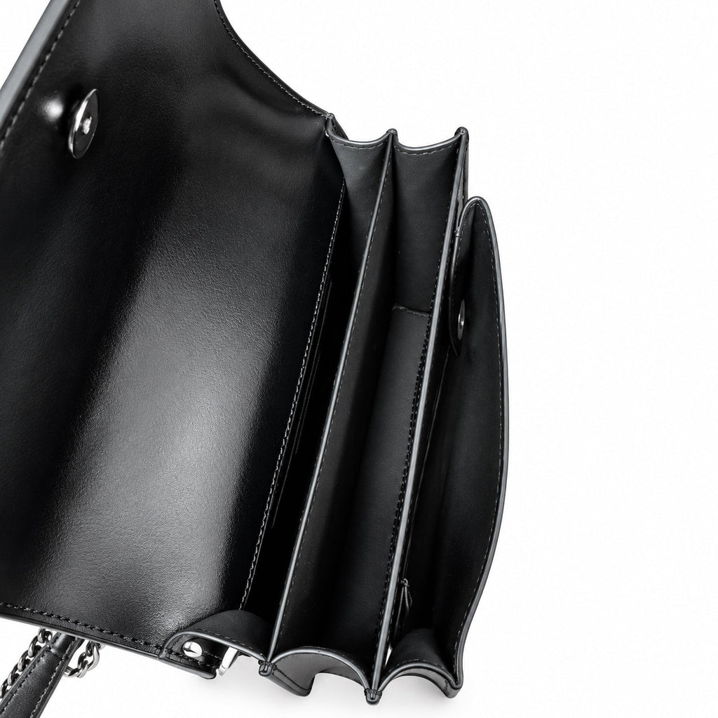 YSL Sunset Medium Bag All Black