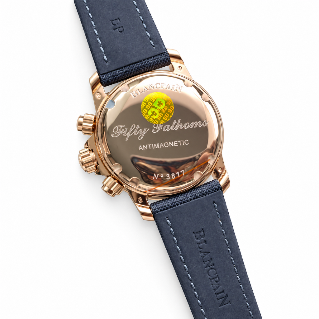 Blancpain Fifty Fathoms Flyback Chronograph – Rose Gold Black Dial Ceramic Bezel Swiss Automatic
