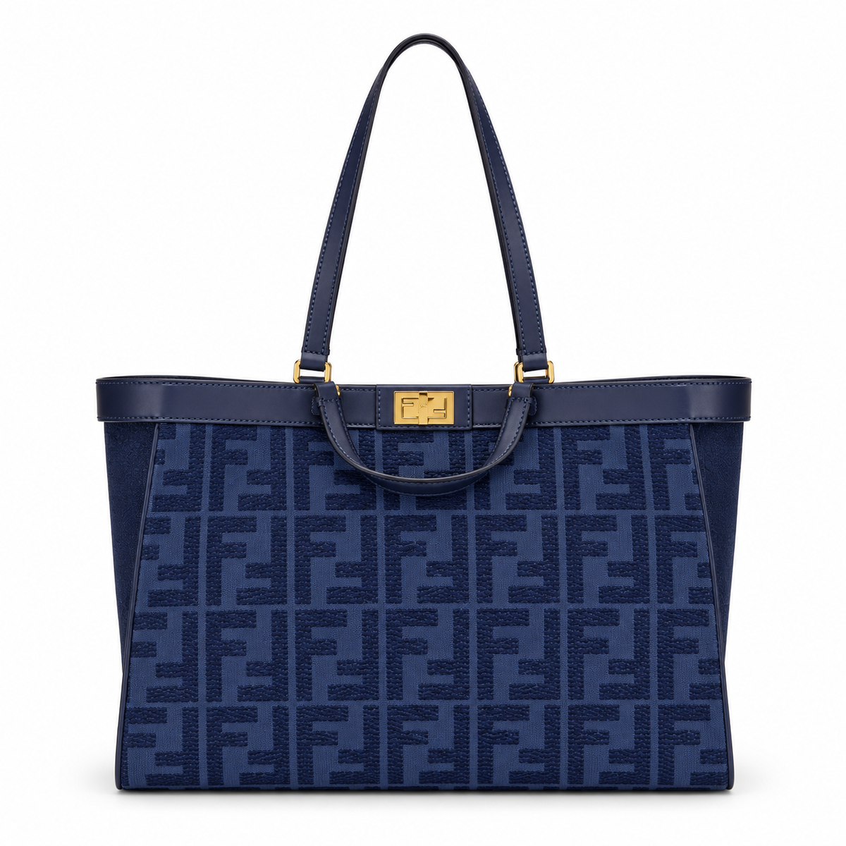 Fendi Large Tote Bag 40cm – FF Monogram Shopper Bag