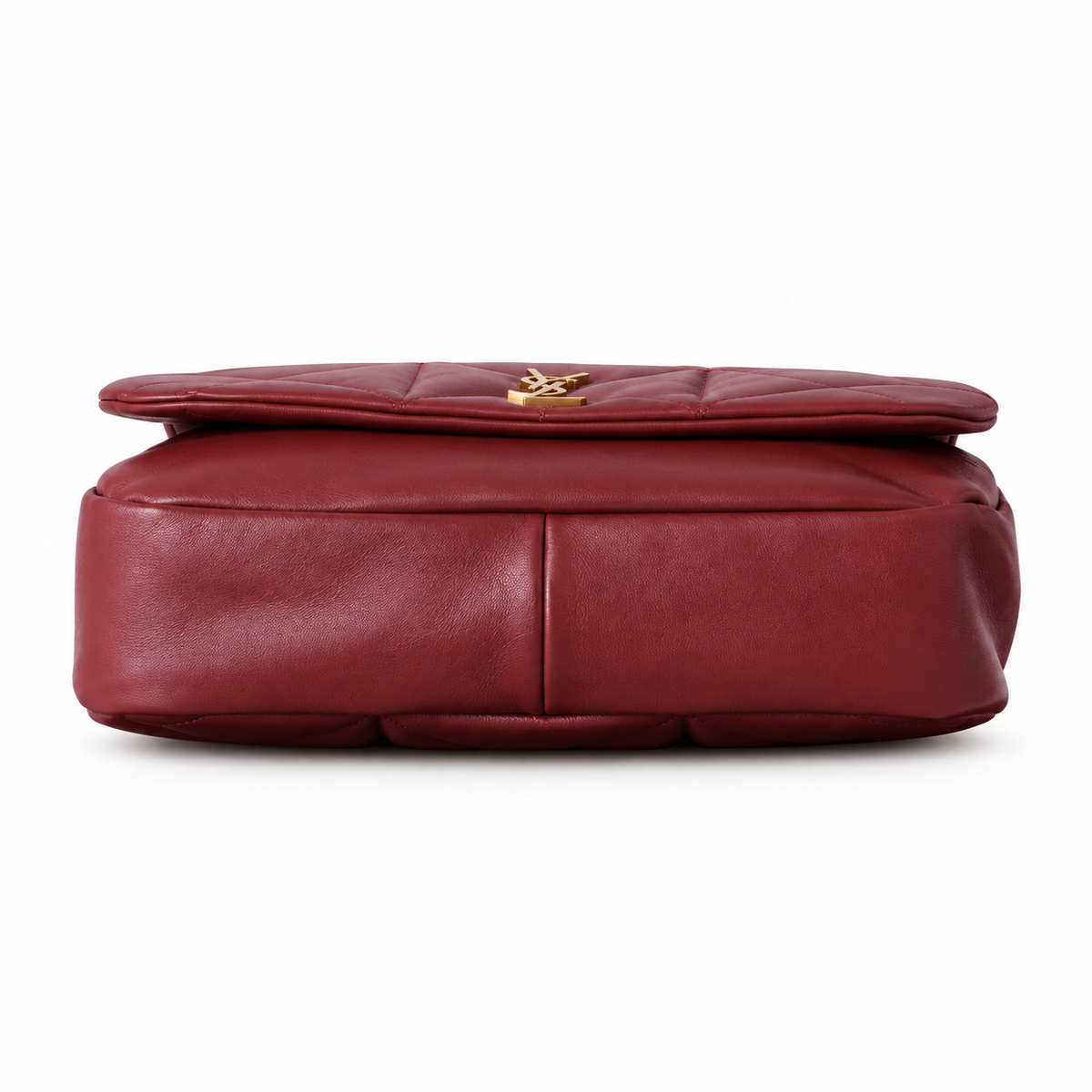Saint Laurent YSL Jamie Chain Bag – Burgundy Quilted Leather
