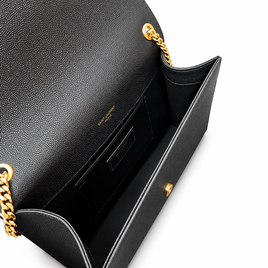 Saint Laurent YSL Kate Small Chain Bag – Black Leather