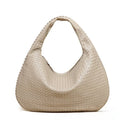 Woven Leather Slouch Hobo Bag 12cm