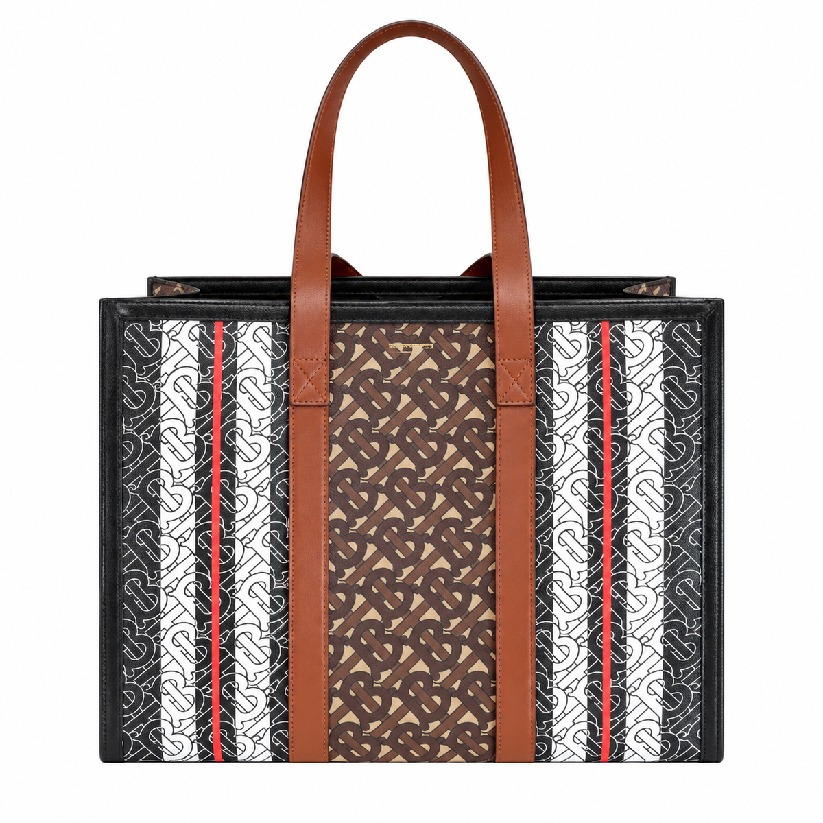 Burberry Heritage Monogram Stripe Tote