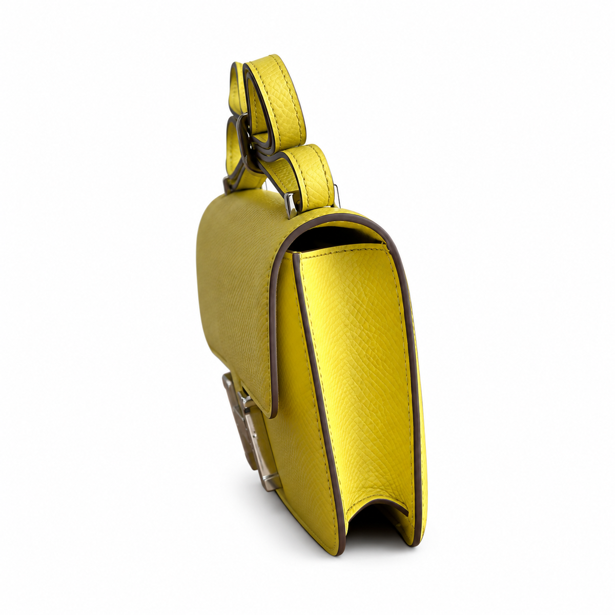 Hermès Lindy 26cm Crossbody Bag – Chick Yellow & Silver | Joyful Luxury Leather