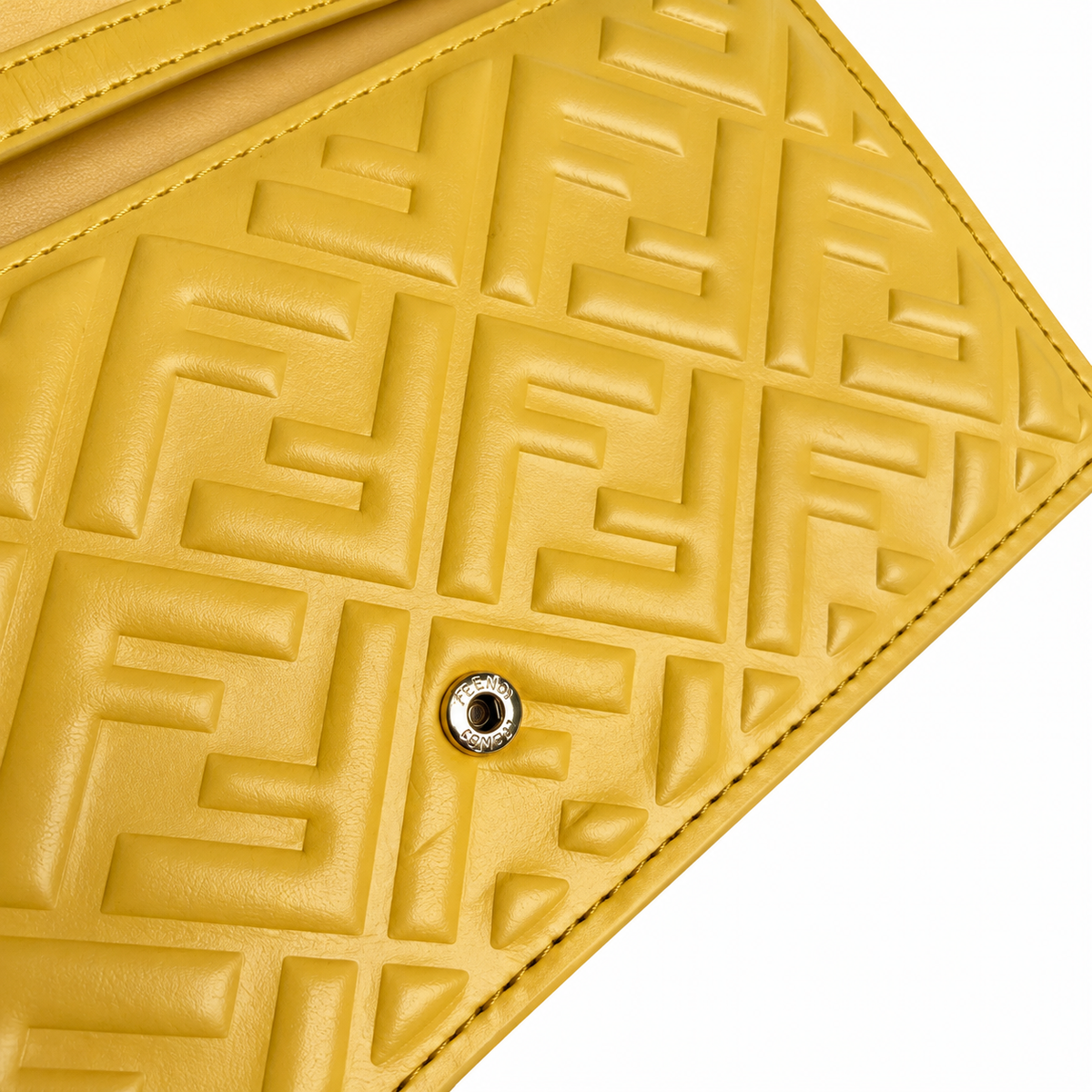 Fendi FF Small Shoulder Bag – Jacquard Canvas & Leather Trim, Flap Closure, 21cm
